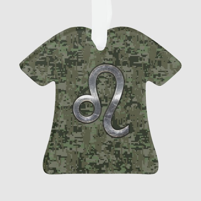 Adorno Rótulo Leo Zodiac en el Camuflaje Digital Verde (Anverso)