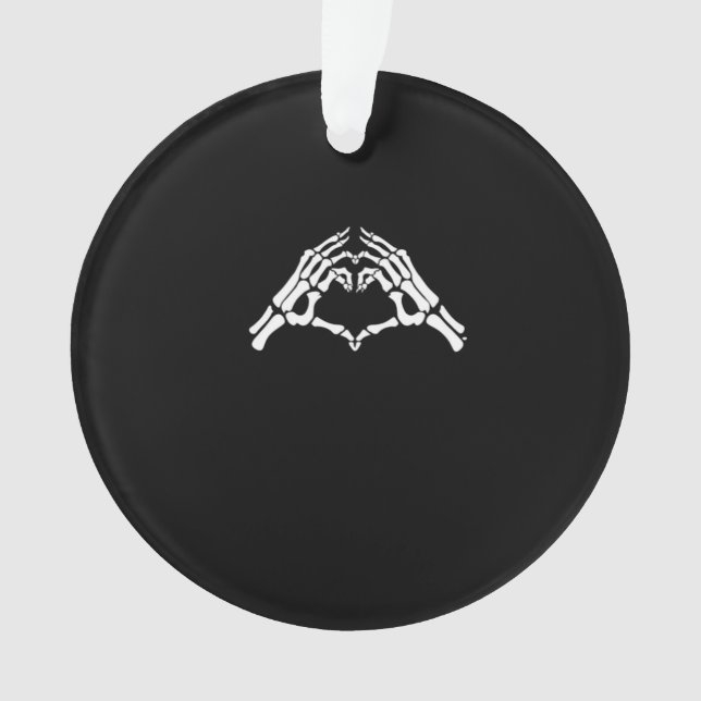 Adorno Rótulo Skeleton Heart And Hands (Anverso)