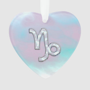 Adorno Rótulo Zodiaco de Capricornio sobre la Madre de la