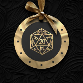 Adorno RPG Critmas | Gold Retro Tabletop Role Player Dice