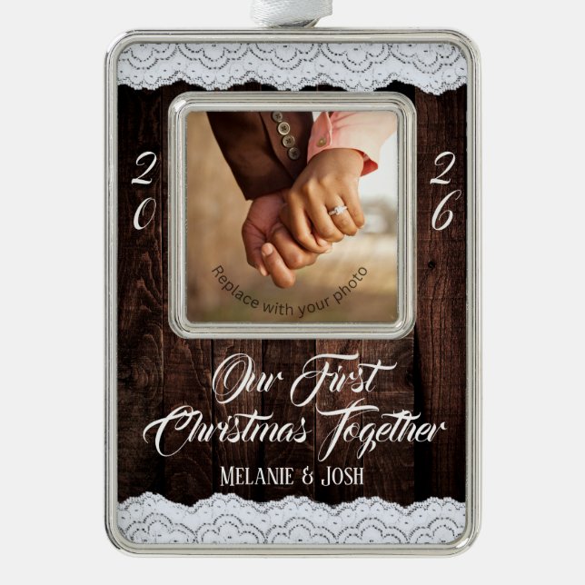 Adorno Rústica Moda de los paises de encaje y madera rúst (Anverso)