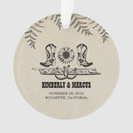 Adorno Rústico País Boda del Barn Occidental