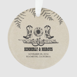 Adorno Rústico País Boda del Barn Occidental