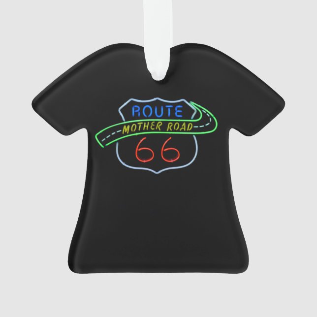 Adorno Ruta 66, La carretera madre, Rótulo neón (Reverso)