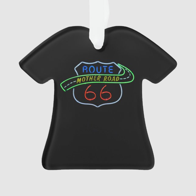 Adorno Ruta 66, La carretera madre, Rótulo neón (Anverso)