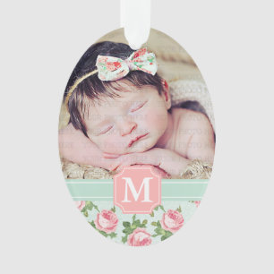 Adorno Sabby y Moda Vintage Rosa Floral personalizada