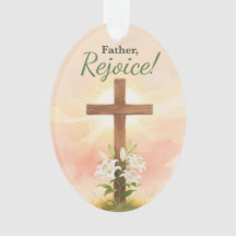 Sacerdote Pascua Regocíjate Cruz y Lirios Religios