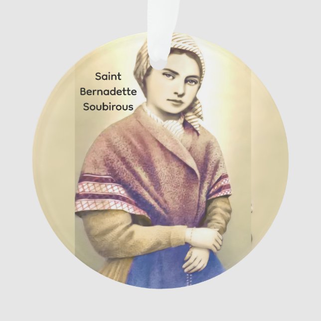 Adorno Saint Bernadette Soubirous (Anverso)