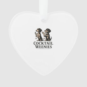 Adorno Salchichas de cóctel Perrito wiener Dachshund dive