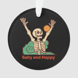 Adorno Salty y Happy Skeleton en un