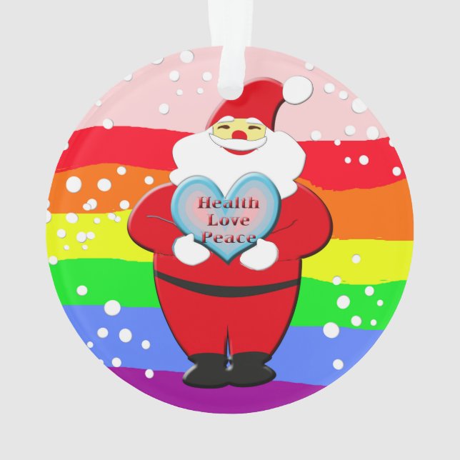 Adorno Salud, amor, paz (Reverso)