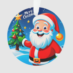 Adorno Saludo Alegre de Santa Claus