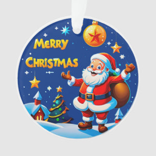 Adorno Saludo Alegre de Santa Claus