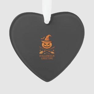 Adorno Saludo de Halloween Calabaza Sombrero de Bruja Esc