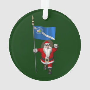 Adorno Santa Claus Con El Diseño De Las Vegas