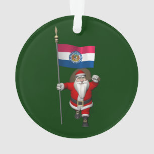 Adorno Santa Claus Con El Firma De Misuri