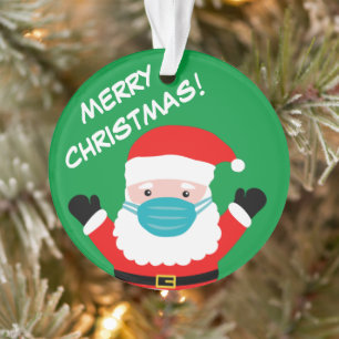 Adorno Santa Claus con foto de Navidades personalizados c