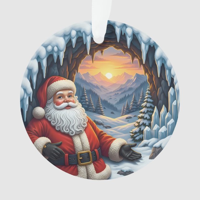 Adorno Santa Claus Xmas Ornament 2025 – Winter Scene 2 (Anverso)
