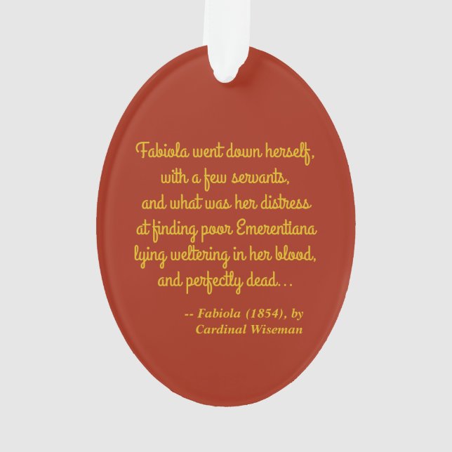 Adorno Santa Emerentiana de Roma (SAU 36) (Reverso)