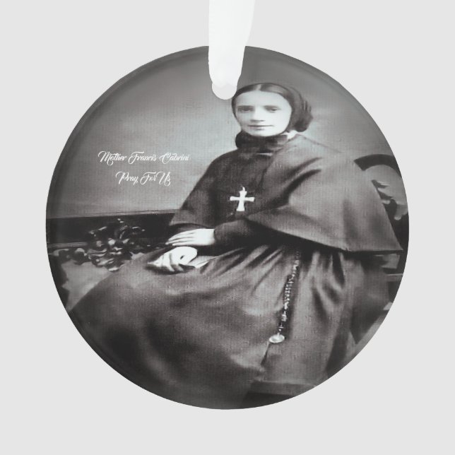 Adorno Santa Francisca Javier Cabrini (Anverso)