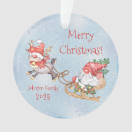 Adorno Santa Gnome, navidades con certificado de feriado 