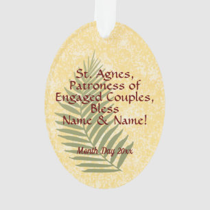 Adorno Santa Inés de Roma (MH 01) Acrílico