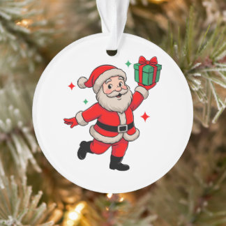 Adorno Santa Navidad Regalo Retro Vintage Xmas Fiesta