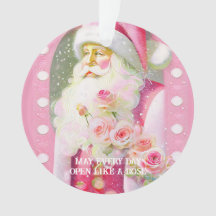 Santa Romántico Rosa Deslucido Chic Rosa