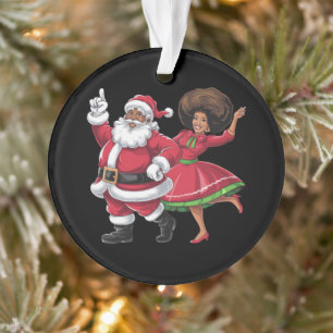 Adorno Santa Señora Claus bailando Navidades estadouniden