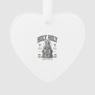 Adorno Santo Santo Diseño de Camiseta Religiosa de Grabad