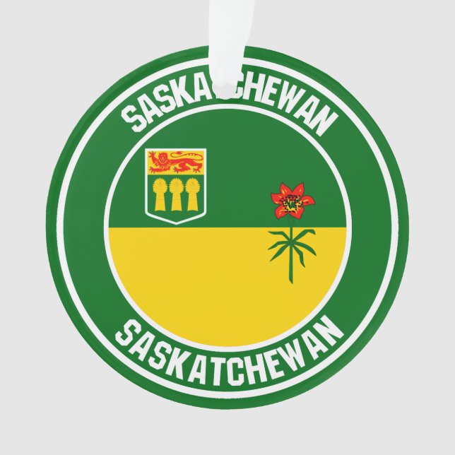 Adorno Saskatchewan Round Emblem (Anverso)