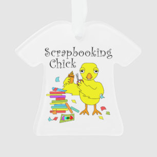 Adorno Scrapbooking Chick Text