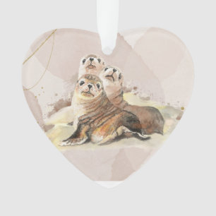 Adorno Seal acuarela Animales de fauna silvestre Foto de 