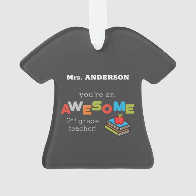 Adorno Segundo Día de Apreciación de Maestros, increíble (Reverso)