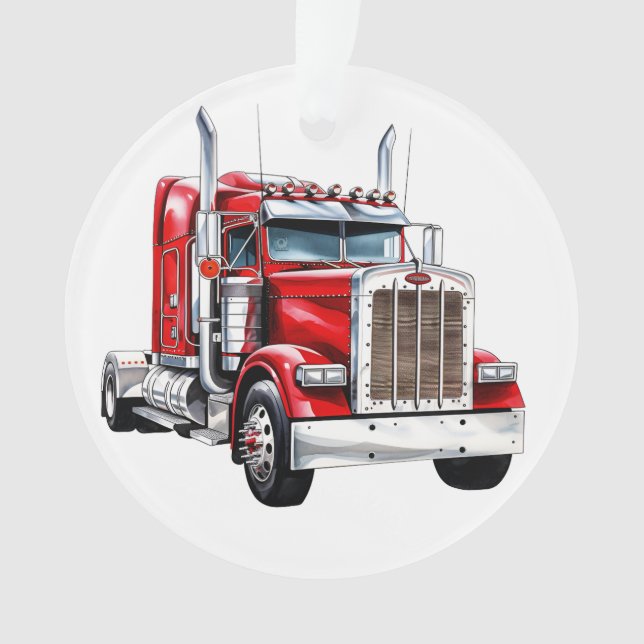 Adorno Semi Truck Big Rig (Anverso)