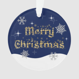 Adorno Sencillo Purpurina elegante de Navidades espumosos