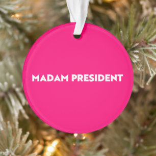 Adorno Señora Presidenta, la tipografía moderna de rosa c