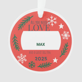 Adorno Sentimental Pet Ornament | All You Need is Love an