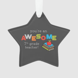 Adorno Séptimo Día de Apreciación de Maestros, impresiona