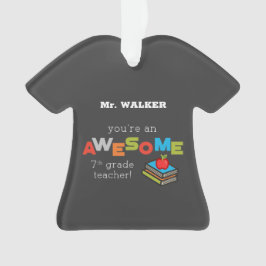 Adorno Séptimo Día de Apreciación de Maestros, impresiona