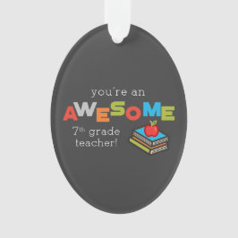 Adorno Séptimo Día de Apreciación de Maestros, impresiona