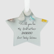 Serás mi padrino Navidades Star Ornament