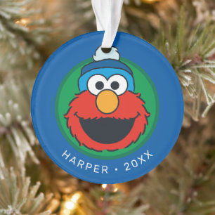 Adorno Sesame Street Elmo Invierno Elmo Gorro