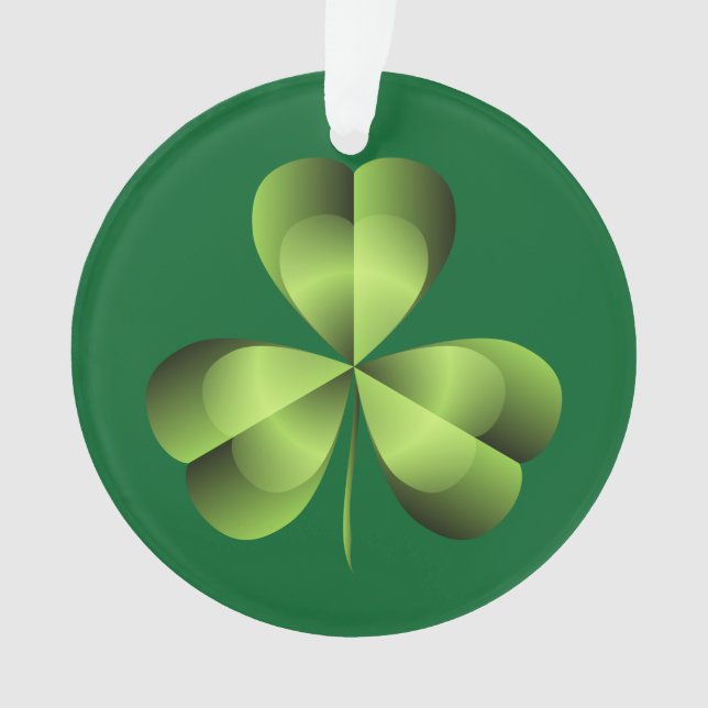 Adorno Shamrock Three Leaf Clover Graphic (Anverso)