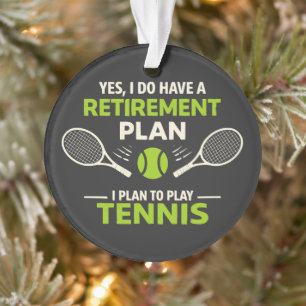 Adorno Sí, tengo un plan de jubilación tenis