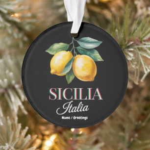Adorno Sicilia Italia Orgullosos Limones Italianos Fresco