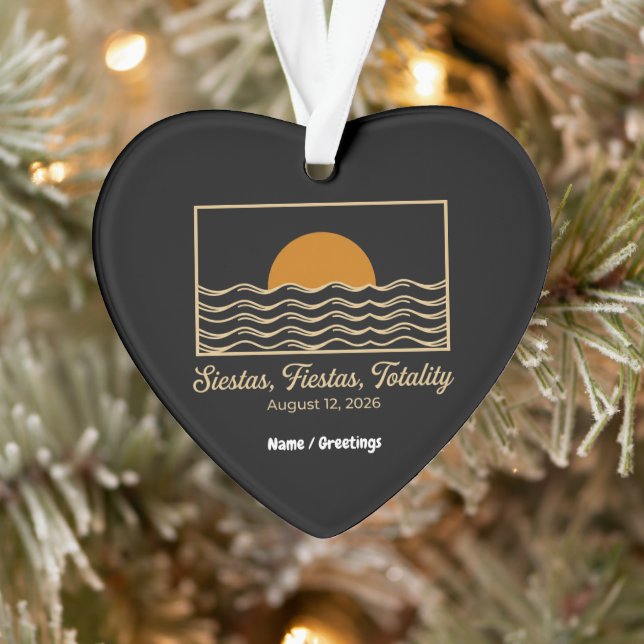 Adorno Siestas Fiestas Totality Spain Solar Eclipse 2026  (Árbol)