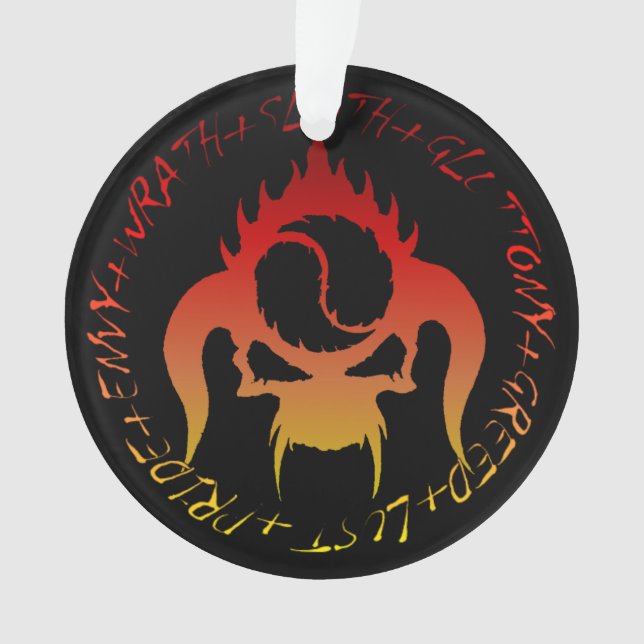 Adorno Siete pecados mortales adornados (Anverso)