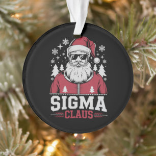 Adorno Sigma Claus Cool Santa Navidad Rizz Rizzler Meme