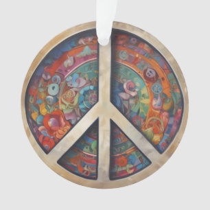 Adorno Signo de paz arte pop